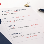 Ejercicio de gramática inglesa para preparar un examen Cambridge B2 o C1